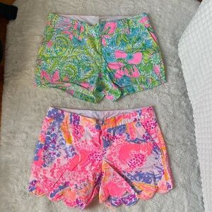 2 pairs of size 2 Lily Pulitzer shorts